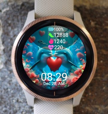 Garmin Watch Face - Heartwarming scene