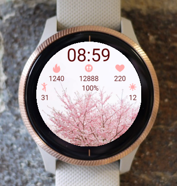 Garmin Watch Face - Active Flowering