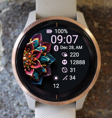 Garmin Watch Face - Mandala M23