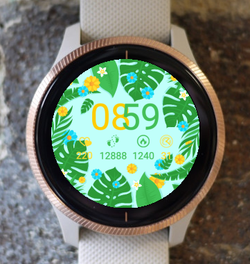 Garmin Watch Face - Exotic Flower