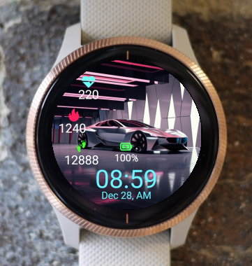 Garmin Watch Face - Super car