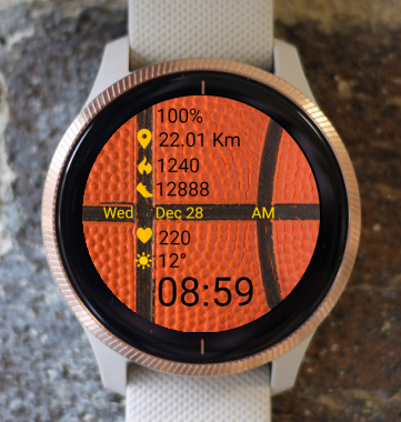 Garmin Watch Face - Basketball 03