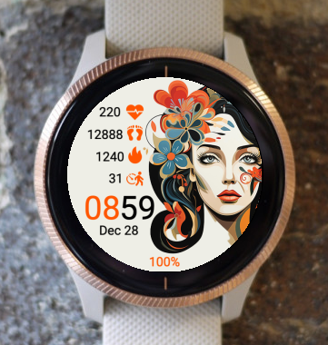 Garmin Watch Face - The Woman