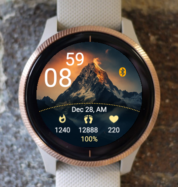 Garmin Watch Face - Mountains A15