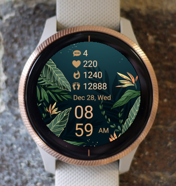 Garmin Watch Face - Golden Flower