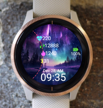 Garmin Watch Face - Aurora S07