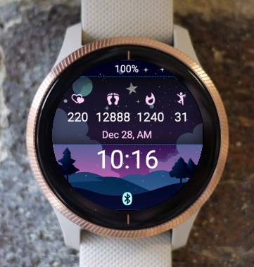 Garmin Watch Face - Night Sky S2