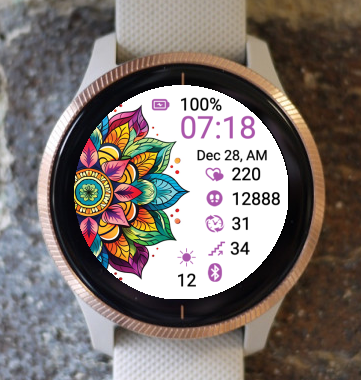 Garmin Watch Face - Mandala M41