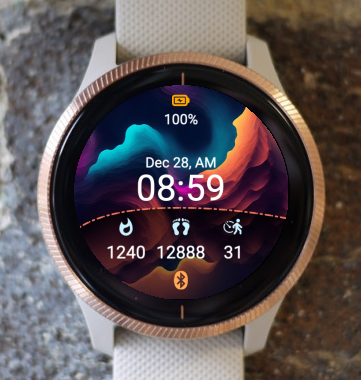 Garmin Watch Face - ECH Abstract A5