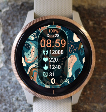 Garmin Watch Face - Abstract AB