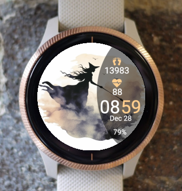 Garmin Watch Face - Black velvet halloween night 