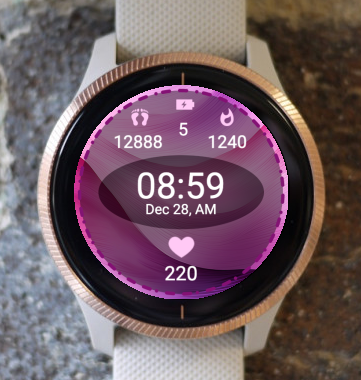 Garmin Watch Face - ECH Pink