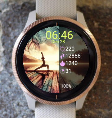 Garmin Watch Face - Calm yoga