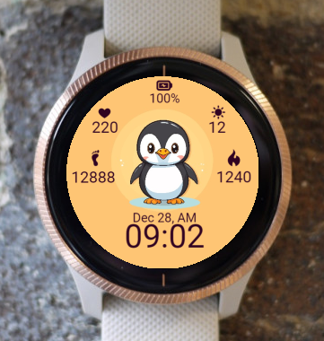 Garmin Watch Face - Penguin Cutie Pie