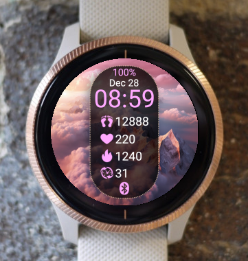 Garmin Watch Face - Spring Mountains 04