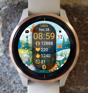 Garmin Watch Face - Spring S13