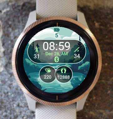 Garmin Watch Face - Sport in Nature SN04