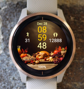 Garmin Watch Face - Thanksgiving 06