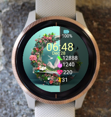 Garmin Watch Face - Nature concept