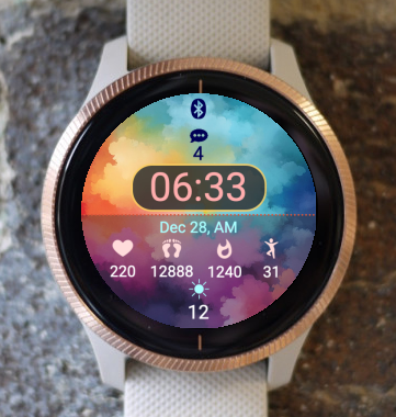 Garmin Venu 3 Watch Face - Garmin Color Waves AS