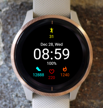 Garmin Watch Face - Active Minutes