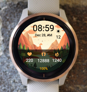 Garmin Watch Face - Mountains A1