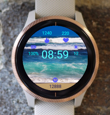 Garmin Watch Face - Ocean And Colors