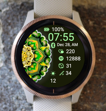 Garmin Watch Face - Mandala M18