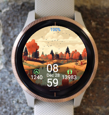 Garmin Watch Face - Autumn Nature