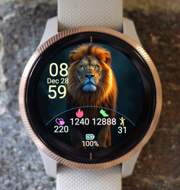 Garmin Watch Face - Lion S05