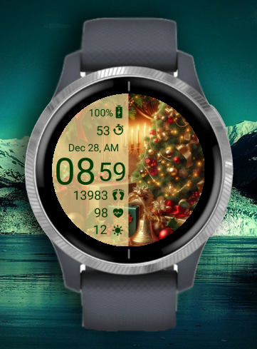 Christmas Tree Golden Trimmings