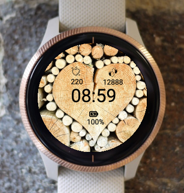 Garmin Watch Face - Woodheart