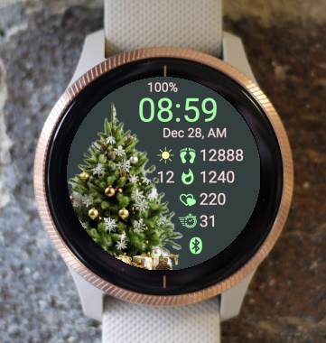 Garmin Watch Face - Christmas X28