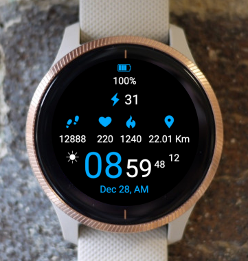 Garmin Watch Face - Sport Blue